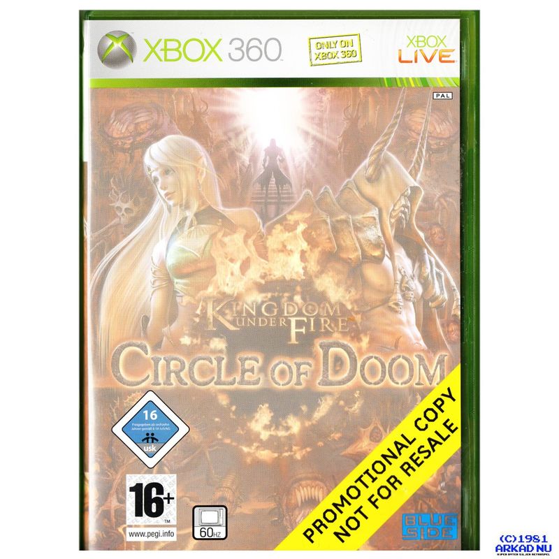 KINGDOM UNDER FIRE CIRCLE OF DOOM XBOX 360 PROMO