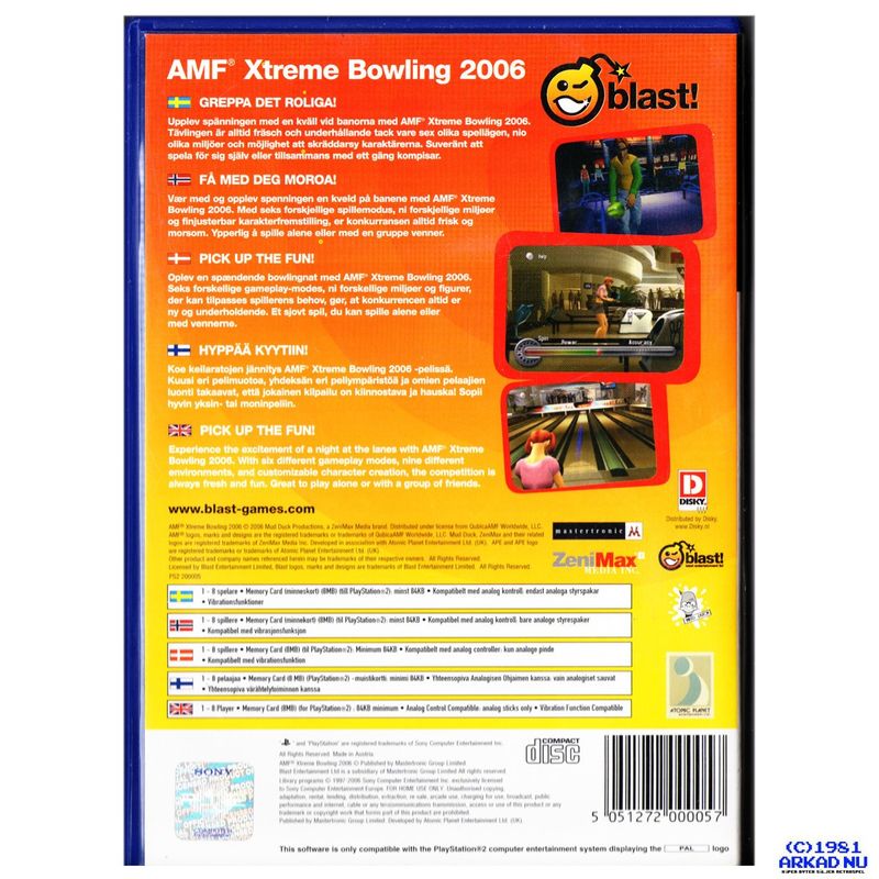 AMF XTREME BOWLING 2006 PS2