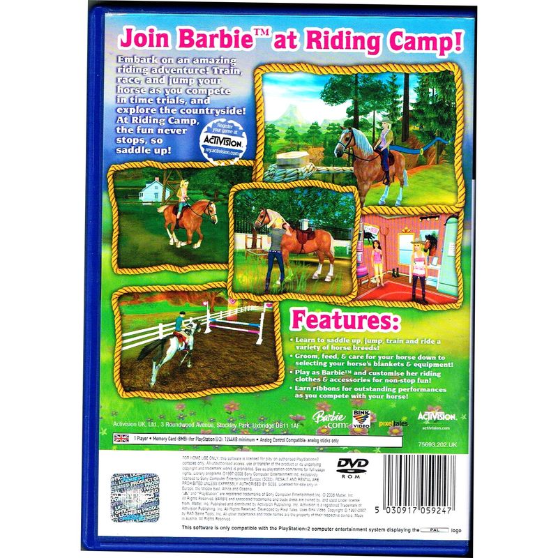 BARBIE HORSE ADVENTURE RIDING CAMP PS2