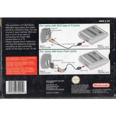 STEREO A/V CABLE SNES BOXED