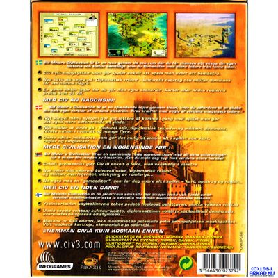 SID MEIERS CIVILIZATION III PC BIGBOX
