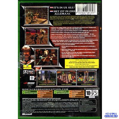 MORTAL KOMBAT DECEPTION XBOX