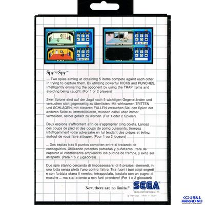SPY VS SPY SEGA CARD MASTERSYSTEM