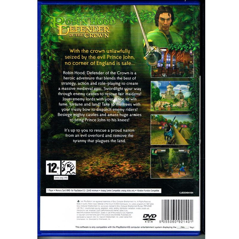 ROBIN HOOD DEFENDER OF THE CROWN PS2