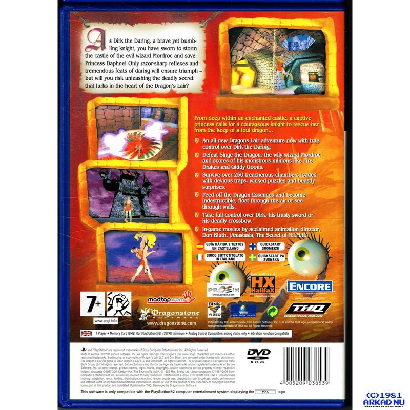 DRAGONS LAIR 3D SPECIAL EDITION PS2