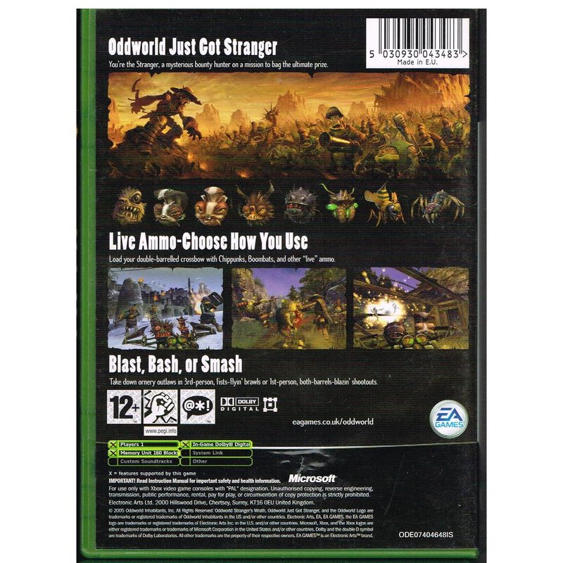 ODDWORLD STRANGER'S WRATH XBOX