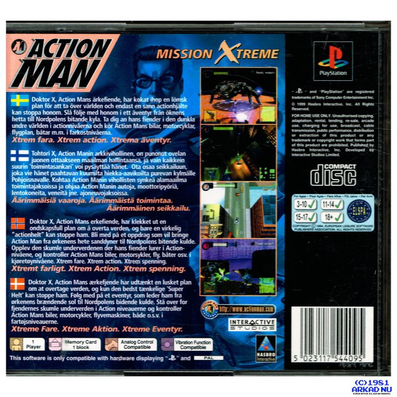 ACTION MAN MISSION XTREME PS1