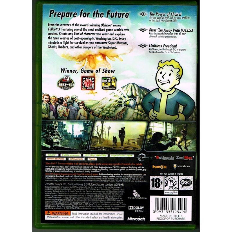 FALLOUT 3 XBOX 360