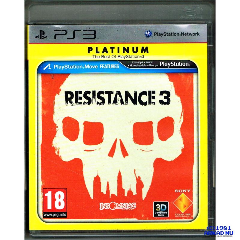 RESISTANCE 3 PS3