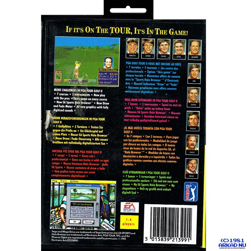 PGA TOUR GOLF II MEGADRIVE