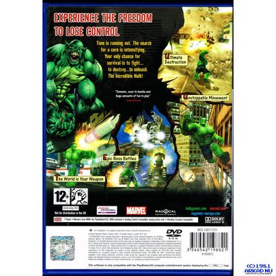 THE INCREDIBLE HULK ULTIMATE DESTRUCTION PS2