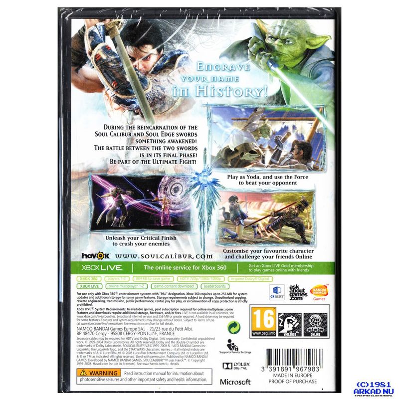 SOUL CALIBUR IV XBOX 360