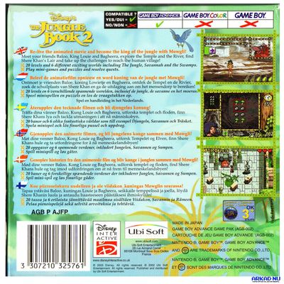 THE JUNGLE BOOK 2 GAMEBOY ADVANCE GBA