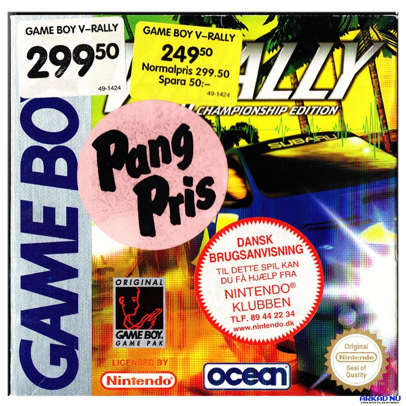 V-RALLY CHAMPIONSHIP EDITION GAMEBOY MED DANSKT HÄFTE