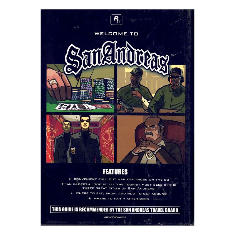 GRAND THEFT AUTO SAN ANDREAS CITY GUIDES MED DISK – PC