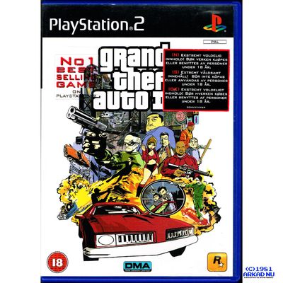 GRAND THEFT AUTO III PS2 MED KARTAN