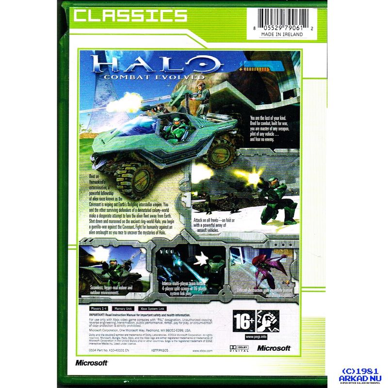 HALO COMBAT EVOLVED XBOX CLASSICS