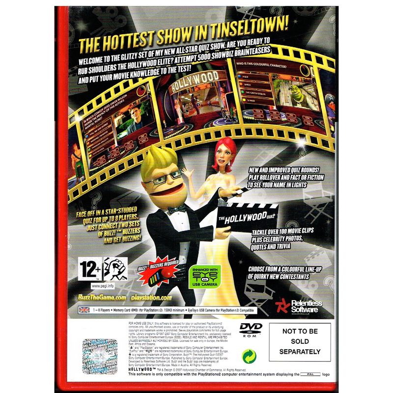 BUZZ THE HOLLYWOOD QUIZ PS2