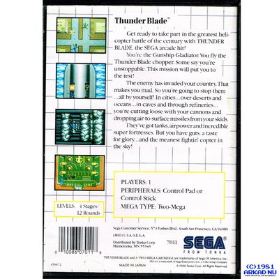 THUNDER BLADE MASTERSYSTEM