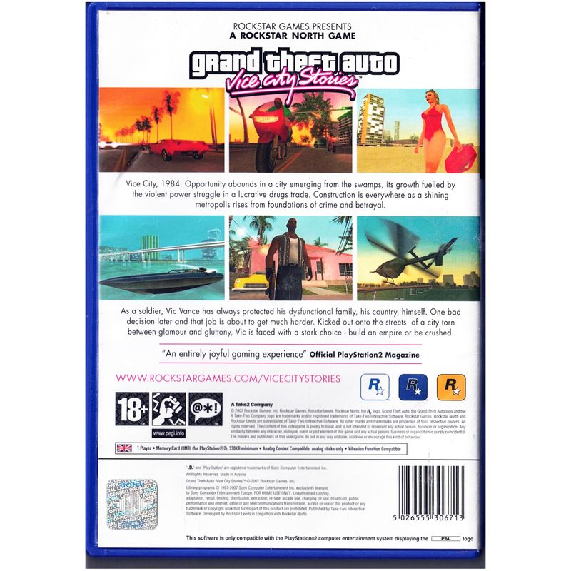 GRAND THEFT AUTO VICE CITY STORIES PS2