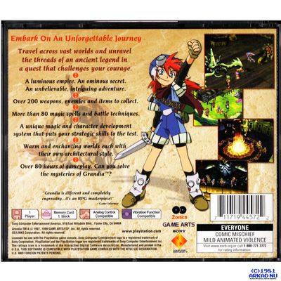 GRANDIA PS1 NTSC USA