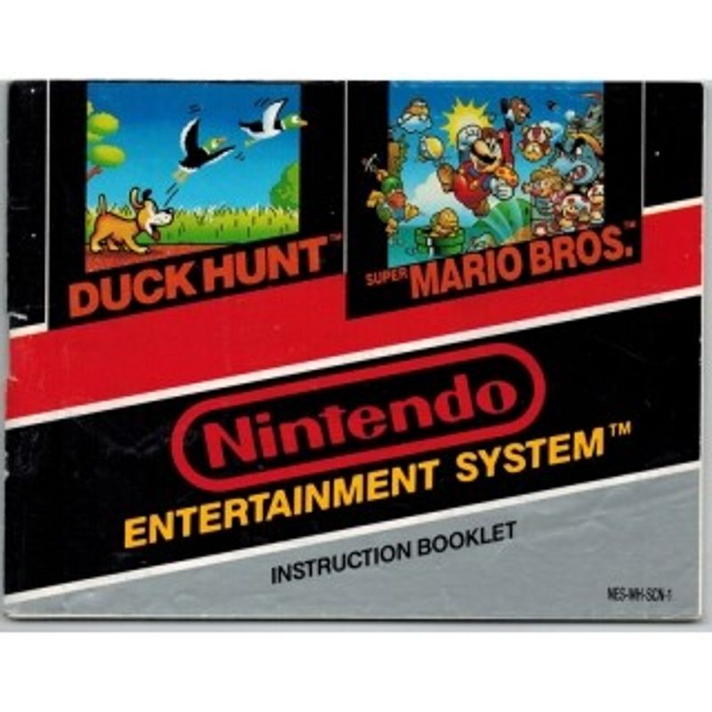 DUCK HUNT / SUPER MARIO BROS MANUAL NES SCN