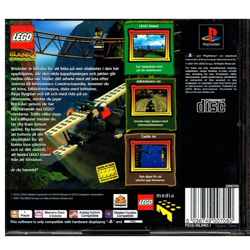 LEGO ISLAND 2 THE BRICKSTERS REVENGE PS1