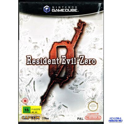 RESIDENT EVIL ZERO GAMECUBE SVENSK UTGÅVA