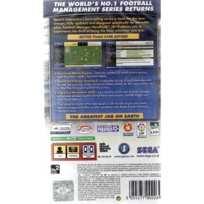 FOOTBALL MANAGER HANDHELD 2010 PSP NYTT