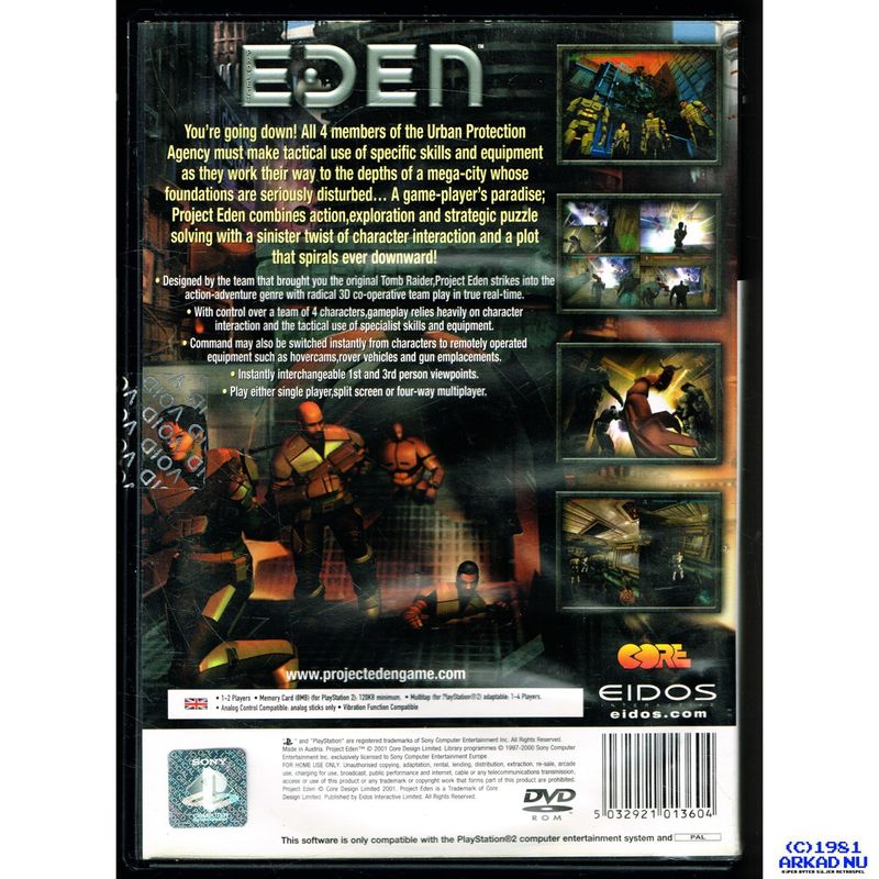 PROJECT EDEN PS2