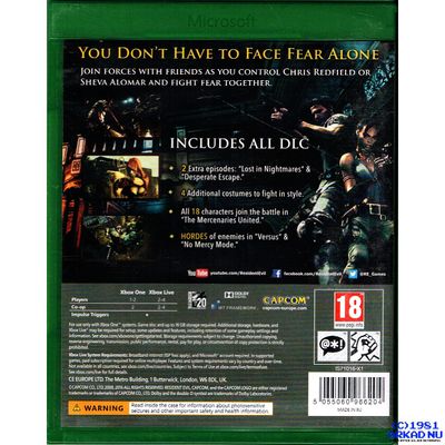 RESIDENT EVIL 5 HD XBOX ONE