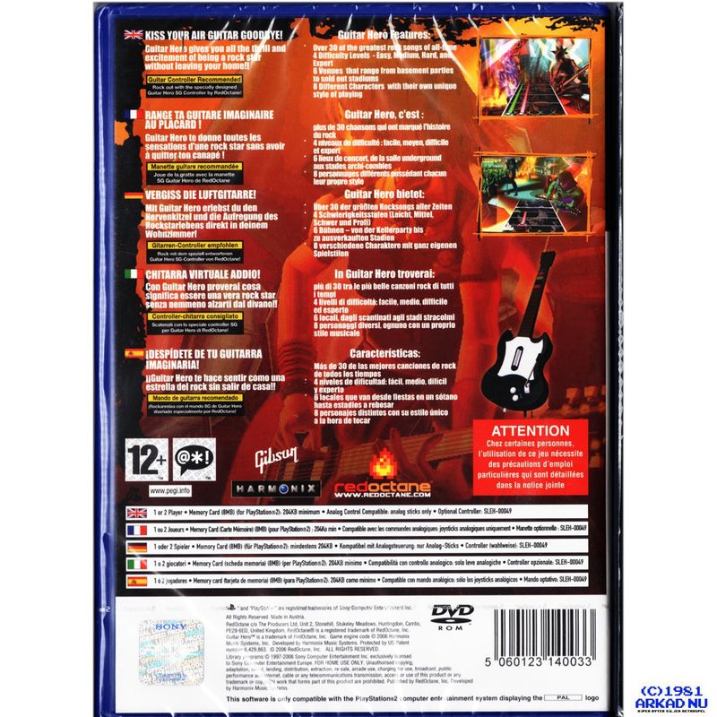 GUITAR HERO PS2