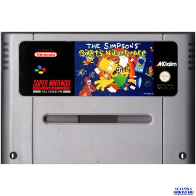 THE SIMPSONS BARTS NIGHTMARE SNES SCN