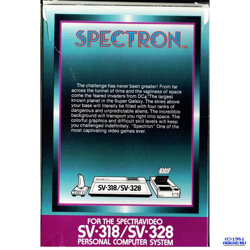 SPECTRON SV 318 / SV 328 KASSETT