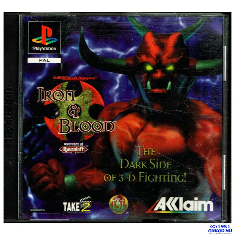 ADVANCED DUNGEONS & DRAGONS IRON & BLOOD WARRIORS OF RAVENLOFT PS1