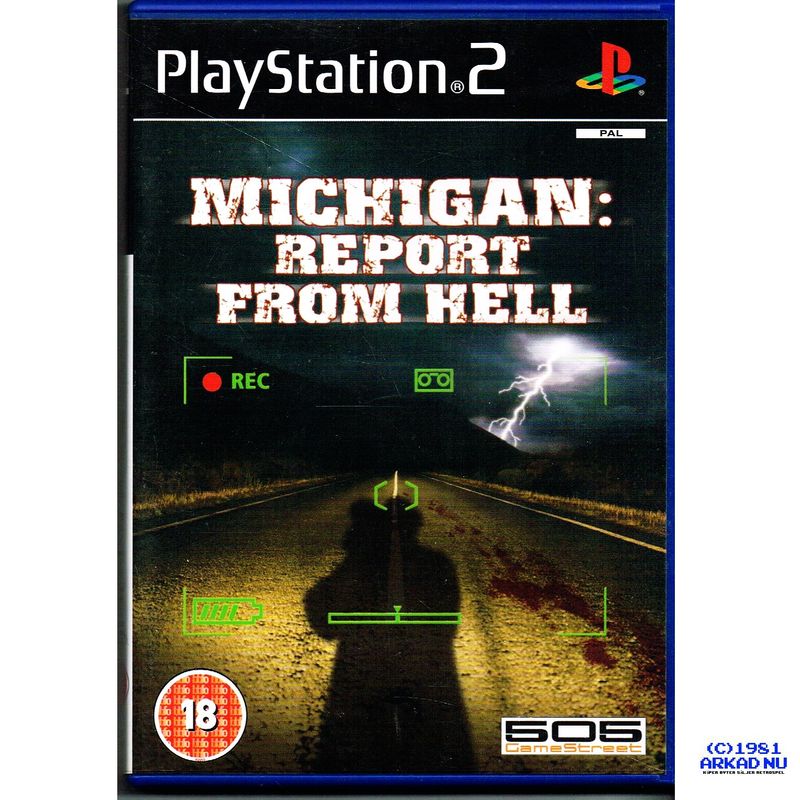 MICHIGAN REPORT FROM HELL PS2 - UK UTGÅVA SUPEROVANLIG