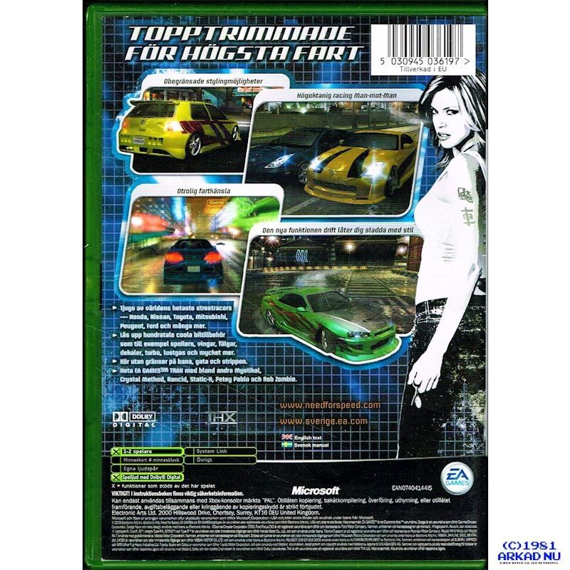 NEED FOR SPEED UNDERGROUND XBOX