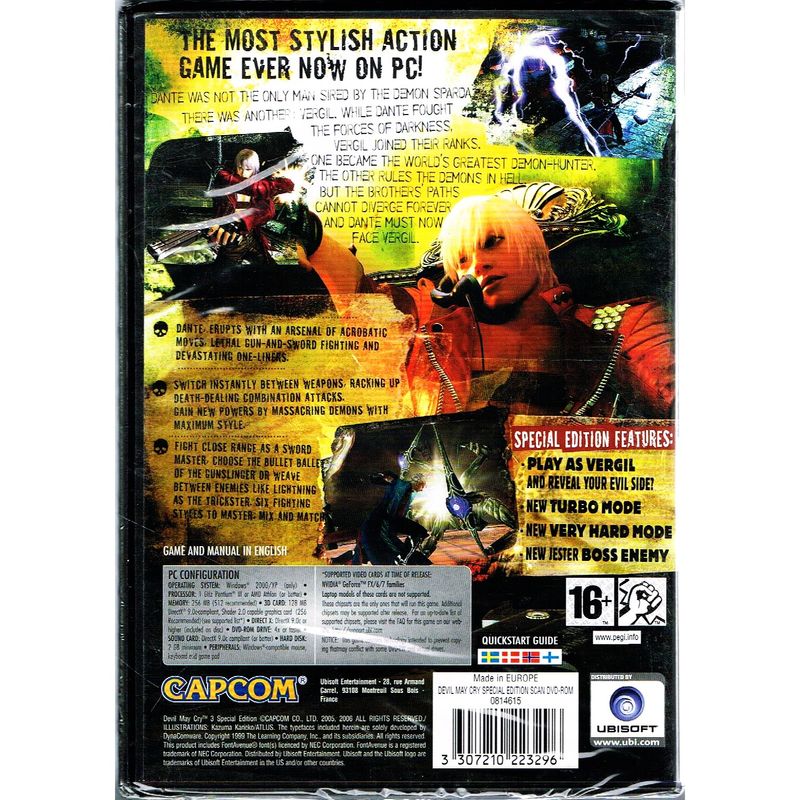 DEVIL MAY CRY 3 DANTES AWAKENING SPECIAL EDITION PC