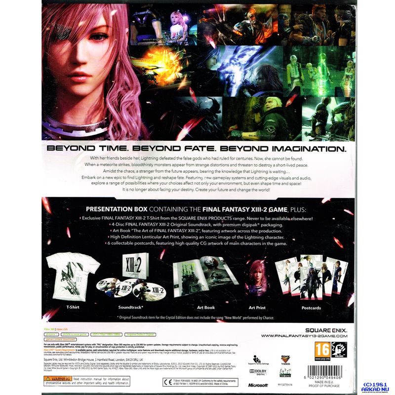 FINAL FANTASY XIII-2 CRYSTAL EDITION XBOX 360