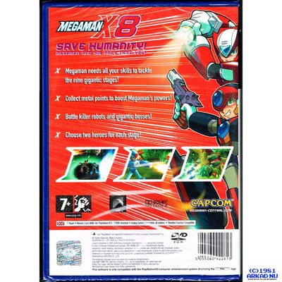 MEGAMAN X8 PS2 NYTT INPLASTAT