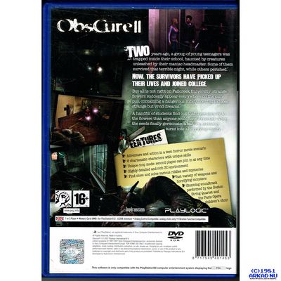 OBSCURE II PS2