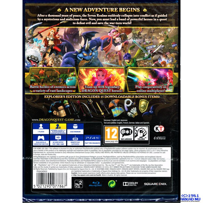 DRAGON QUEST HEROES II EXPLORERS EDITION PS4