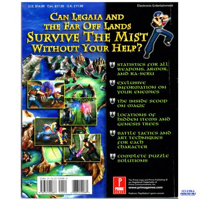 LEGEND OF LEGAIA PRIMAS OFFICIAL STRATEGY GUIDE