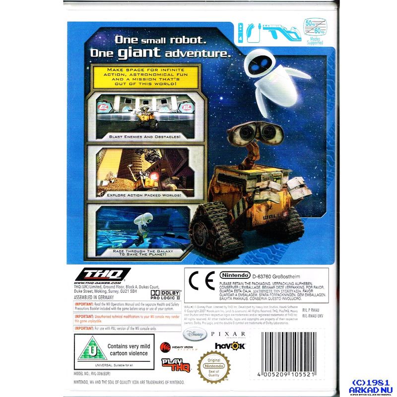 DISNEY PIXAR WALL-E WII