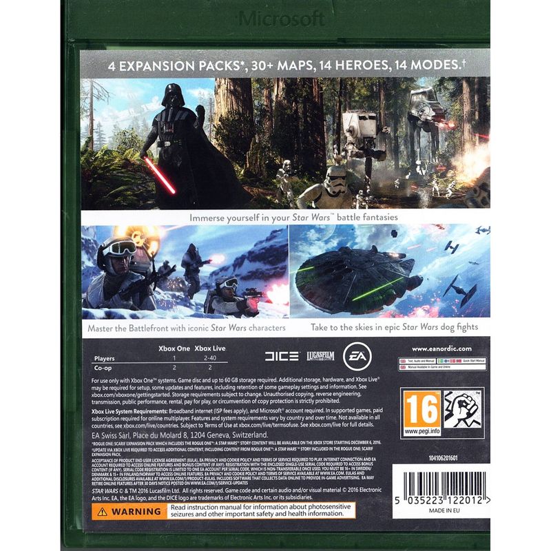 STAR WARS BATTLEFRONT ULTIMATE EDITION XBOX ONE