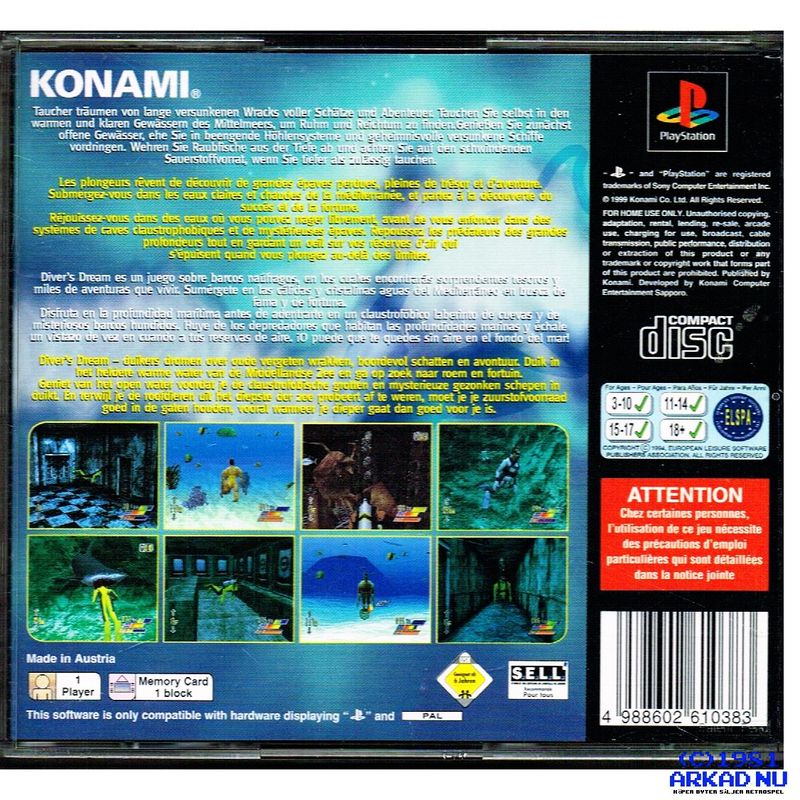 DIVERS DREAM PS1