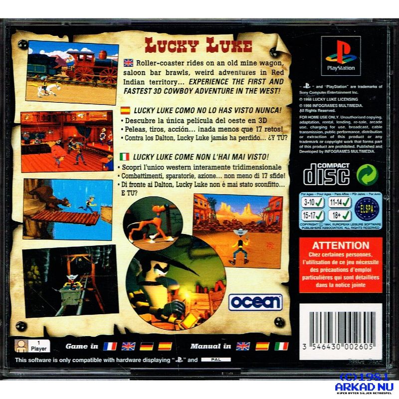 LUCKY LUKE PS1