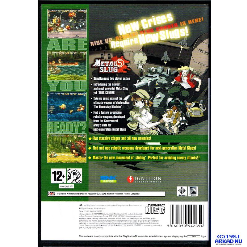 METAL SLUG 5 PS2