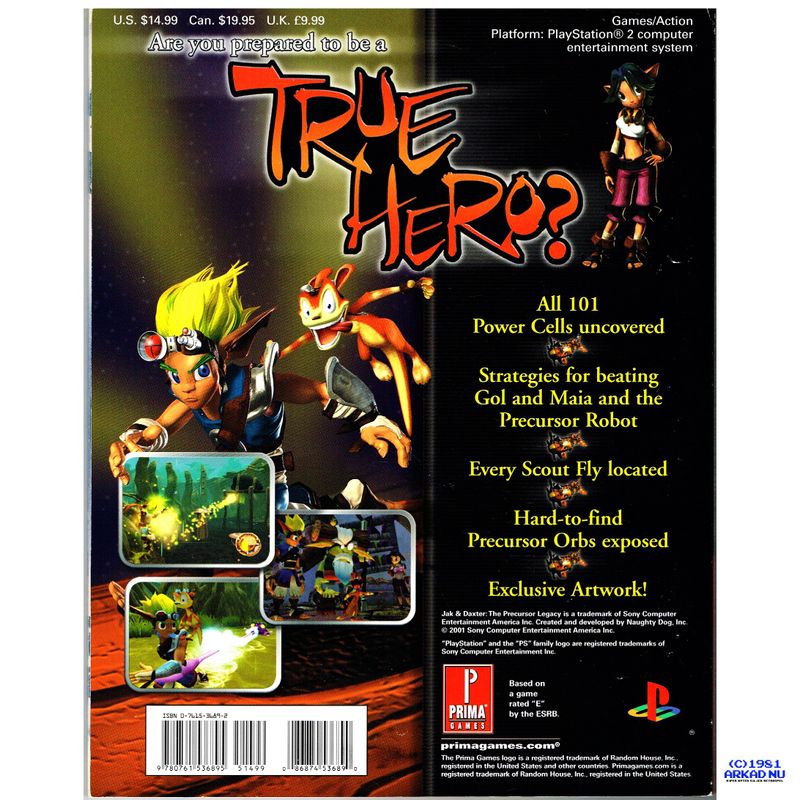 JAK AND DAXTER THE PRECURSOR LEGACY PRIMAS OFFICIAL STRATEGY GUIDE