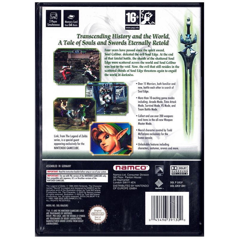 SOUL CALIBUR II GAMECUBE